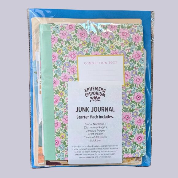 Junk Journal Starter Pack – Vintage & Mystery Ephemera Kit - Picture 1 of 3